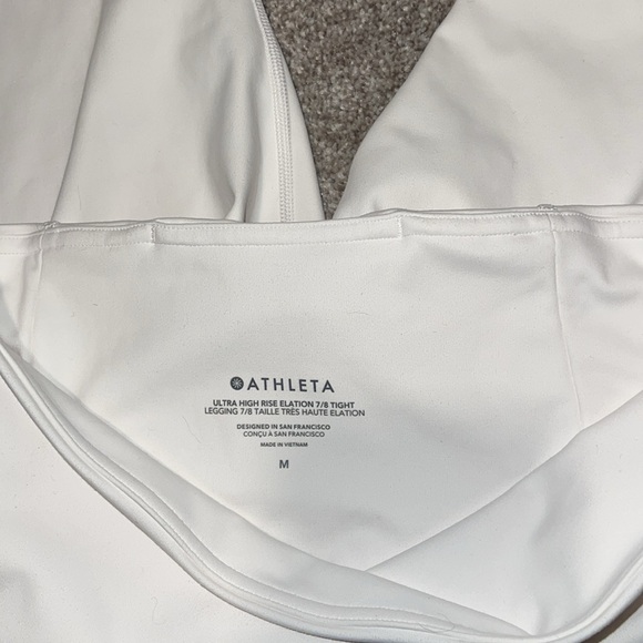 Athleta White Leggings Size Medium - Picture 3 of 3